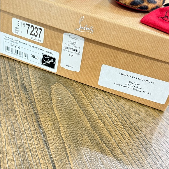 Christian Louboutin Brown and Black Ankle Boots - Picture 5 of 7